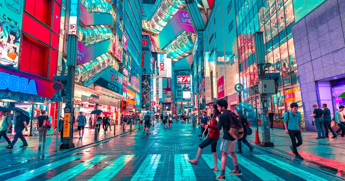 Tokyo cityscape at night