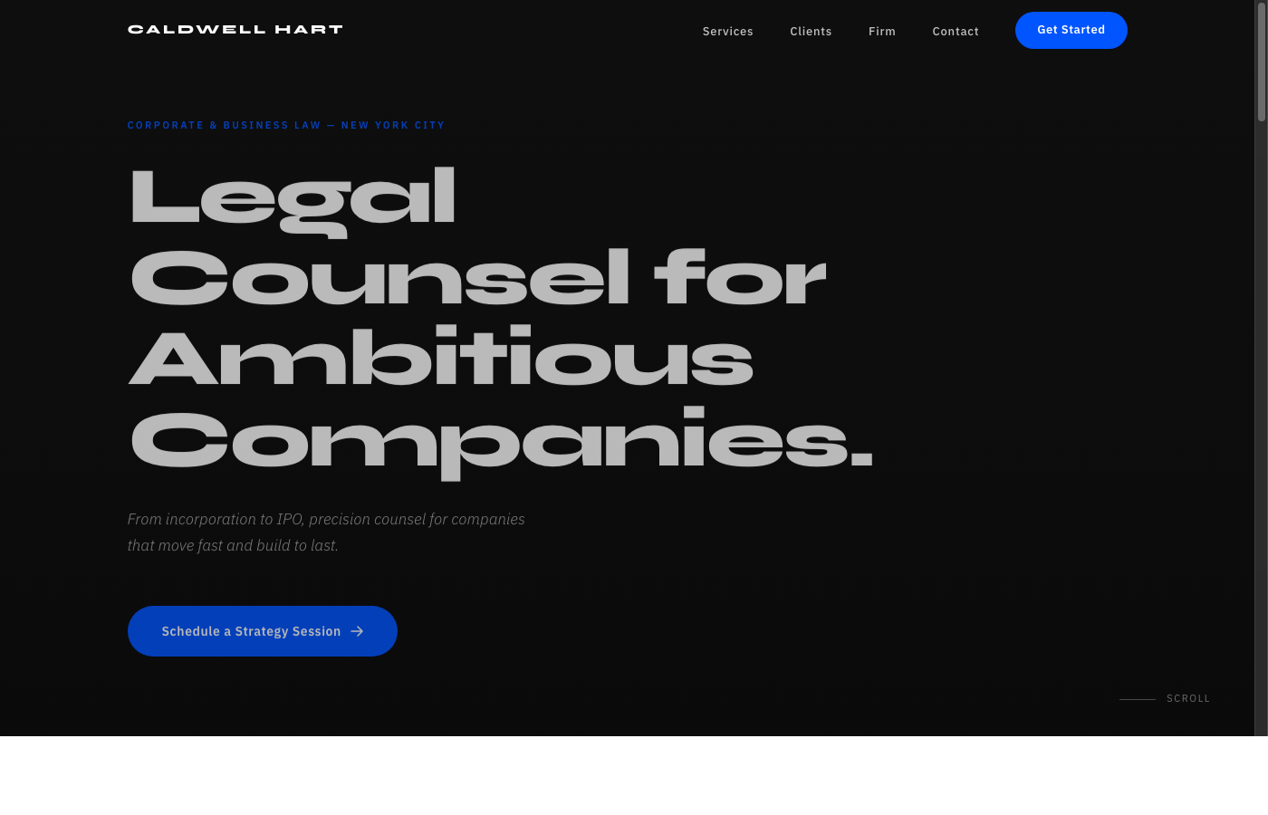 Caldwell Hart — Corporate Law